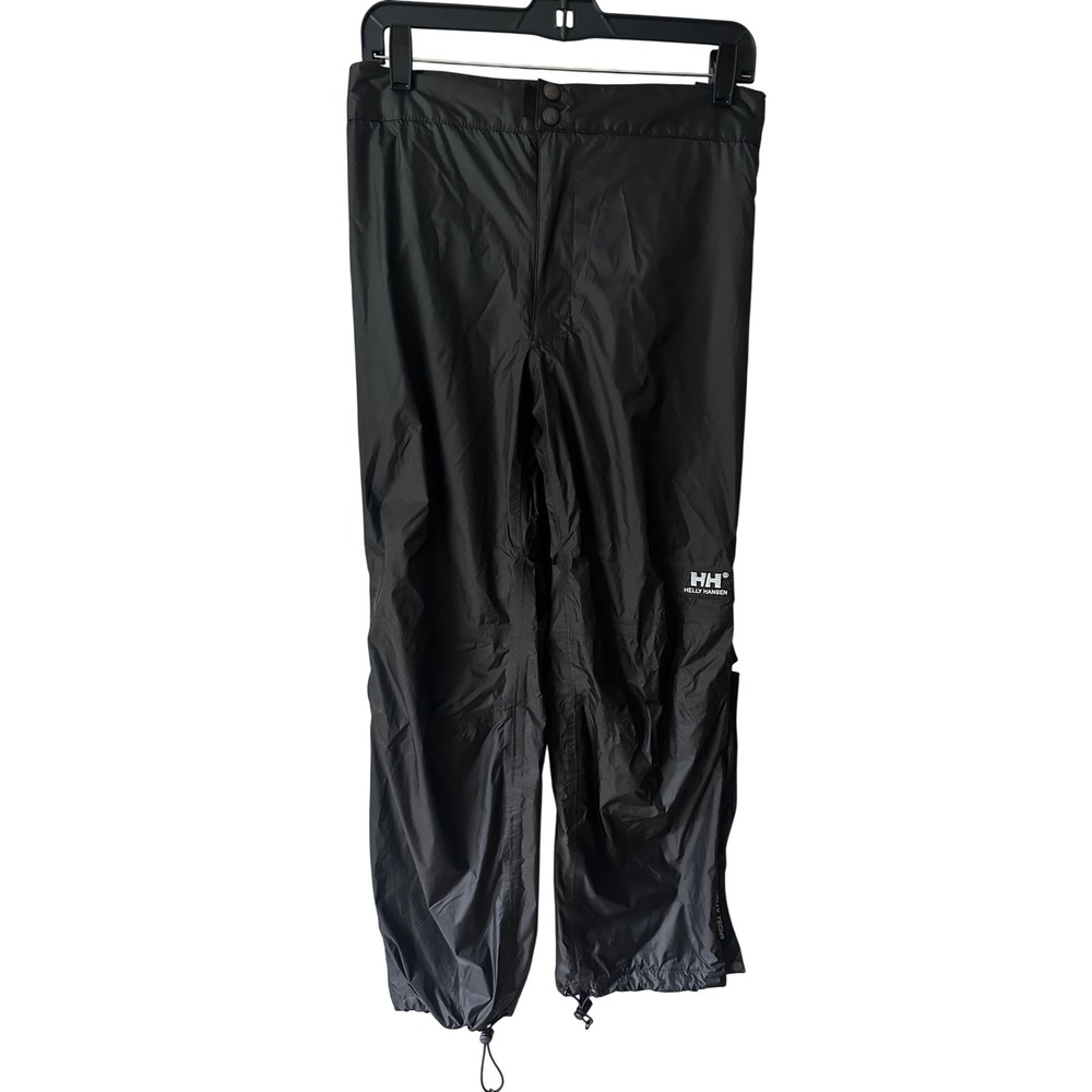 Helly Hansen Mens XS Black Helly Tech Packable Waterproof Rain Pants Full Zip